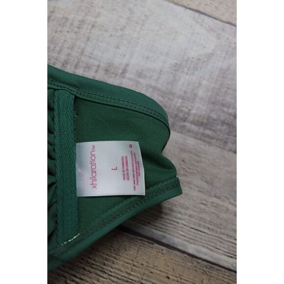 Xhilaration Macrame Halter Green Bandeau Swim Top LARGE Bohemian Swimwear Beach - Picture 5 of 7